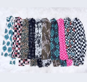 Pankai Tùy Biến Mama Và Tôi Phổ Biến Mô Hình Phương Tây Màu Lưới Top Phong Cách Phương Tây In Dài Tay Áo Lưới Bodysuit - Product Image 1