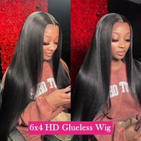Perruque Lace Wig 6*5 sans colle, effet Body Wave, nœuds pré-blanchis, dentelle pré-coupée, cheveux humains vierges brésiliens