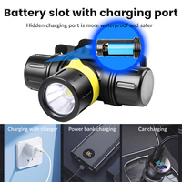 Tête de plongée lampe de poche torche phare Led sous-marin XHP70 1000 Lumen lampe frontale de plongée IPX8 étanche 2 Modes parfait pour la plongée sous-marine