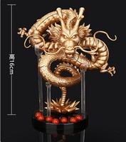 XRH Dragonball Action Figure Vert Or Dragon Avec 7 Boules De Cristal Petite Taille PVC Modèle Périphérique Jouet Cadeau Anime Action Figure