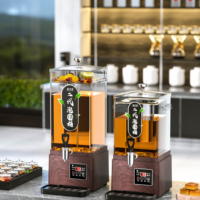 Chaudière commerciale de thé de café contrôle numérique Intelligent thé eau café urne Anti brûlure sèche avec télécommande de baril de Pc