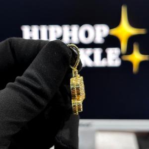 Custom Isabella <b>Name</b> Pendant 925 Sterling <b>Silver</b> VVS Moissanite Gold Plated Hip Hop Style Unisex Iced Out <b>Necklace</b> Charm - Product Image 3