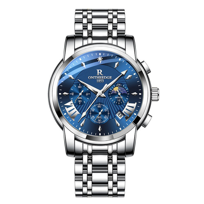 Rzy102 acier bleu argenté