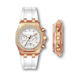 Fashion new brand 316L stainless steel 18K silver plated diamond sapphire luxury Mechanic <span class=keywords><strong>ap</strong></span> automatic watches - Product Image 6