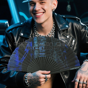 Quạt tay trong Quà tặng đám cưới <span class=keywords><strong>2025</strong></span> xu hướng quạt tay gấp gỗ <span class=keywords><strong>fan</strong></span> hâm mộ sang trọng tùy chỉnh trang trí đám cưới - Product Image 5