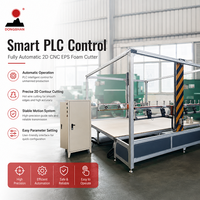 Découpeuse CNC 2D entièrement automatique pour mousse EPS, équipement de découpe à fil chaud contrôlé par PLC pour la production en série d'EPS