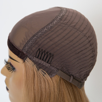 Nouvelle arrivée u part perruque blond clair brun couleur chapeau perruque cheveux humains en stock pour la beauté