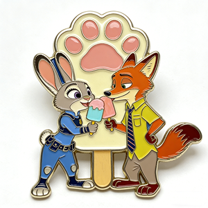 Badge en métal moulé personnalisé en aluminium, motif dessin animé, imprimé UV, emblème animalier pour vêtements, cadeaux et souvenirs - Product Image 6