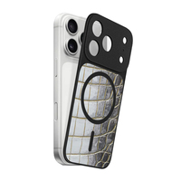 Étui magnétique élégant en cuir véritable de crocodile de l'Himalaya pour iPhone 17 Pro et 17 Pro Max – Vente en gros