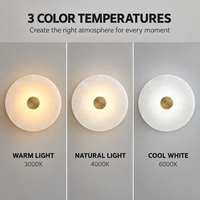 Applique murale LED de luxe en alabâtre, lampe en pierre pour la maison, la villa, le bureau, le salon, le couloir, décoration
