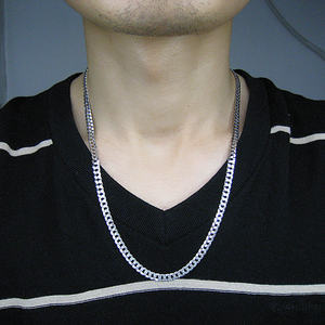 18k纯金链4毫米5毫米6毫米女男士项链奢华珠宝厚长古巴链24英寸 - Product Image 6