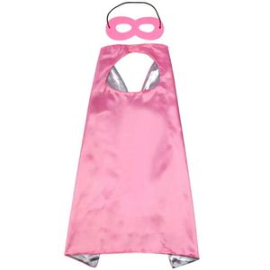 Capes et masques en satin personnalisés avec logo pour adolescents, enfants, femmes, cadeaux pour maman, costume, anniversaire, fête de famille - Product Image 1