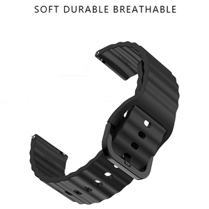 Bracelet de montre en silicone à tête droite de remplacement 20 mm 22 mm pour Samsung <span class=keywords><strong>Garmin</strong></span> Huawei Smartwatch - Product Image 3