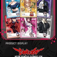 Vente en gros de cartes holographiques premium EVA Neon-Genesis Evangelions, inspirées du film d'anime, en boîte mystère à déchirer avec billet surprise
