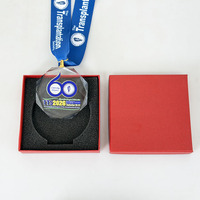 Vente en gros d'usine, médaille octogonale en verre cristal personnalisée à bas prix pour cadeaux souvenirs MH-T426