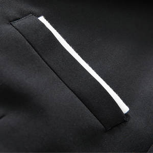Blazer de smoking noir ajusté à simple boutonnage pour homme, idéal pour les dîners et les mariages, avec poche pour billet – Meilleure vente - Product Image 5