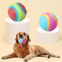 Maßgefertigter Bissfester Silikon-Gummiball Haustier-Katzen- und Hundespielzeug Quietschendes Kauspielzeug für Hunde Outdoor-Sport-Spielbälle