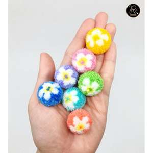 Boules de pompons en feutre colorées pour les projets de bricolage, les projets scolaires, les décorations de festivals et le style de fête, achat en gros - Product Image 1