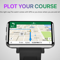 Montre connectée avec écran IPS de 2,8 pouces, stockage 3+32 Go, 500 W pixels, navigation GPS, suivi d'activité IP67, e-mail, connectivité 4G pour adultes