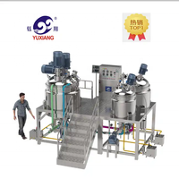 Équipement de production chimique 2T Émulsifiant d'homogénéisation sous vide Crèmes cosmétiques dédiées Pommades