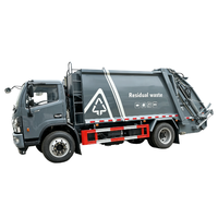 Camion compacteur de déchets de 12 m³ avec châssis DFAC pour le transport de déchets urbains et ruraux