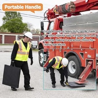 Patins de stabilisation portables en plastique technique avec poignée, taille personnalisée pour camions de pompiers, support de fabricant professionnel