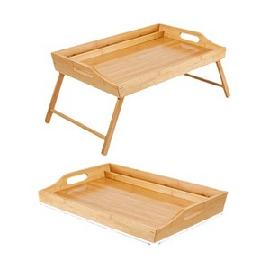<b>Bamboo</b> Folding <b>Table</b> 50x30cm Rectangular Foldable Dining <b>Table</b> For Bedroom Or Office Use - Product Image 5