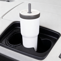 Gobelet isotherme en acier inoxydable 2 en 1 avec doublure en verre, 30 oz, manchon pour café glacé et gobelet pour boissons en voiture