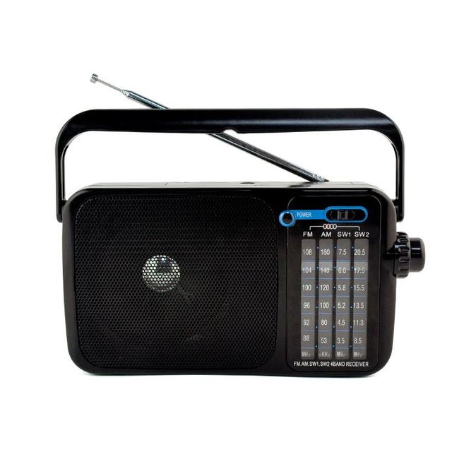 YS Professional Electronic Transistor Radio AC/DC AM/FM 4-Band Rechargeable Battery Built-In Speaker USB/TF Card Slot GF-2400