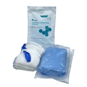 Salviette Compresso in Garza 4/8/12/16 strati, Spugna per Laparotomia Pre-lavata/Non lavata, Tamponi Addominali Sterili 40's in Puro Cotone EOS - Product Image 1