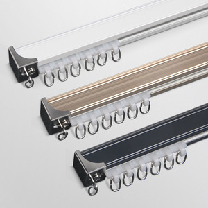 Binario <span class=keywords><strong>per</strong></span> <span class=keywords><strong>Tende</strong></span> a Doppia Traccia Ondulata in Profili di Alluminio Industriale Resistente - Product Image 4