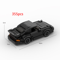 MOC-Black Bird (930) 355 pièces Blocs de construction en plastique Voiture de course sportive Briques de construction créatives Jouet de construction de garage