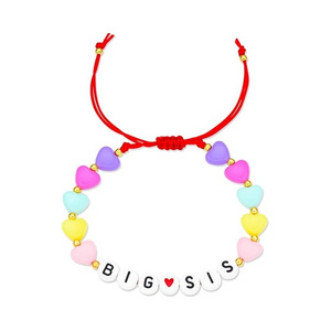 <span class=keywords><strong>Bracelet</strong></span> artisanal en pâte polymère arc-en-ciel pour femme, style <span class=keywords><strong>grande</strong></span> sœur, tendance transfrontalière Europe-Amérique, vente chaude - Product Image 3