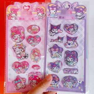Autocollants Kuromis My Melody Stitch <span class=keywords><strong>pour</strong></span> carnet, agenda, décoration, autocollants 3D Kawaii <span class=keywords><strong>pour</strong></span> l'école, la papeterie des étudiants - Product Image 1