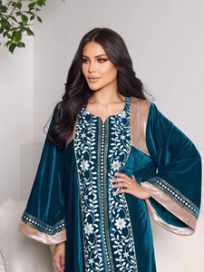 <strong>Velvet</strong> Abaya Women Muslim <strong>Dress</strong> 2025 Dubai Winter <strong>Dress</strong> <strong>Velvet</strong> Fashion Muslim Women Embroidered <strong>Dress</strong> <strong>Long</strong> <strong>Sleeves</strong> - Product Image 6