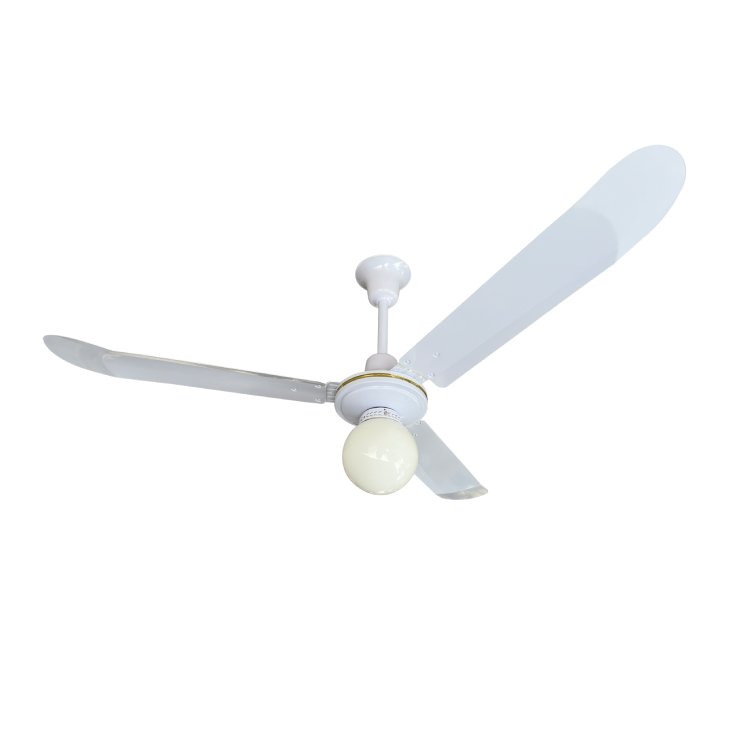 110V/120V/220V 50-60Hz DC Industrial 56 Inch Restaurant Indoor Ceiling Fan with Removable Lamp LED Light