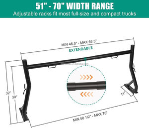 משאית אוניברסלי מתלה אלומיניום extendable להרים סולם משאית מקבלן, קיבולת 1000lbs - Product Image 5