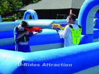 Modèle de parc aquatique gonflable en PVC pour adultes et enfants, terrain de labyrinthe gonflable d'extérieur portable et amusant, unisexe