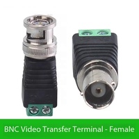 Adaptador BNC a Terminal de 2 Pines al por Mayor de Fábrica, Conector de Cable de Audio y Video BNC Macho Hembra sin Soldadura a Terminal Verde