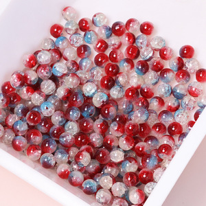 Nouveauté : Perles rondes en verre glacé artisanal <span class=keywords><strong>de</strong></span> 10 mm, trois couleurs, effet craquelé, pour la fabrication <span class=keywords><strong>de</strong></span> bijoux DIY, bracelets, accessoires, colliers - Product Image 5