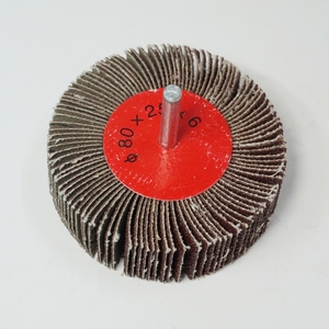 Roue à lamelles en oxyde d'aluminium avec tige <span class=keywords><strong>de</strong></span> 25 mm, roue <span class=keywords><strong>de</strong></span> <span class=keywords><strong>ponçage</strong></span> cylindrique épaisse <span class=keywords><strong>pour</strong></span> le débavurage, le polissage et la finition des surfaces OEM - Product Image 6