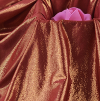 Tissu décoratif de scène imperméable à double face à pois en Spandex/Polyester avec effet métallisé