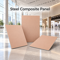 Panneau composite en acier de couleur personnalisée 4x8 pieds pour les façades de bâtiments commerciaux