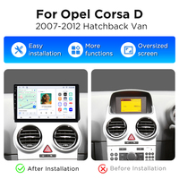 Junsun 9“ Radio Mobil Wireless Carplay untuk Opel Corsa D 2007-2012 Radio Mobil Android Auto Carplay Head Unit GPS Layar Sentuh