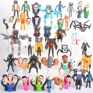 Toilet Man And Monitor Man Action Figures Titan Speaker Man Vs Tv Man Doll <b>Models</b> Unisex 14 Years Up - Product Image 2