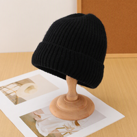 Casquette d'hiver en tricot jacquard avec broderie de logo personnalisé, pompon, 100% acrylique, unisexe, réglable