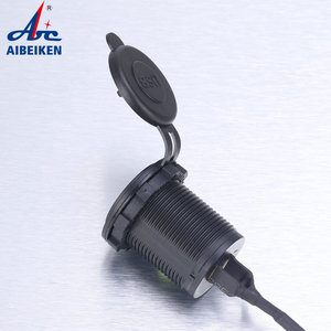 ABILKEEN <span class=keywords><strong>pas</strong></span> <span class=keywords><strong>cher</strong></span> prix DS003B prise de charge USB à port unique 2.1A chargeur de voiture USB avec anneau LED - Product Image 3