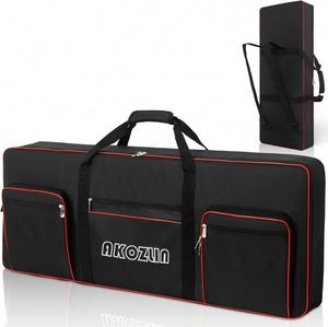 BSCI Factory Wholesale Custom 88 Keys Electric Piano Rolling Keyboard <b>Bag</b> With Removable <b>Wheels</b> Keyboard Carry Case Organ Gig - Product Image 6
