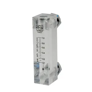 High precision LZM-8T handle panel mounted acrylic water and gas flow meter flow controller for liquid