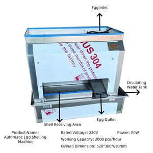 Éplucheur d'œufs durs automatique en acier inoxydable 304 <span class=keywords><strong>pour</strong></span> restaurant, boulangerie et usine alimentaire - Product Image 5